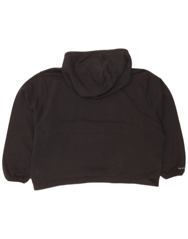 Felpa con cappuccio Nike da donna con vestibilità grafica rilassata, UK 14, grande, nera, sportiva