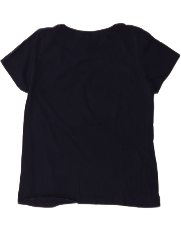 Nike Womens Seattle Seahawks Graphic T-Shirt Top UK 14 Medium Navy Blue