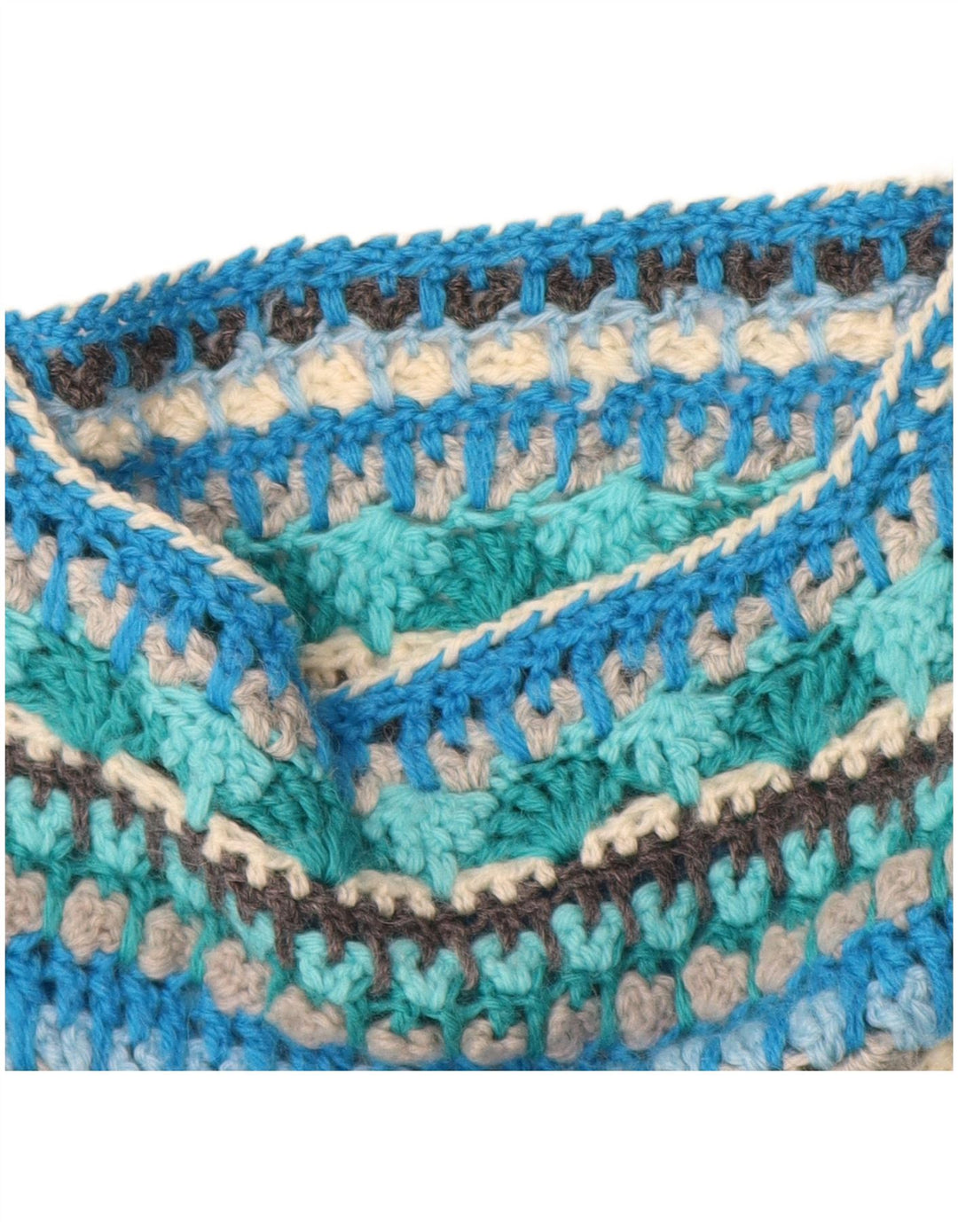 Maglione maglione girocollo da donna vintage UK 18 XL a righe blu