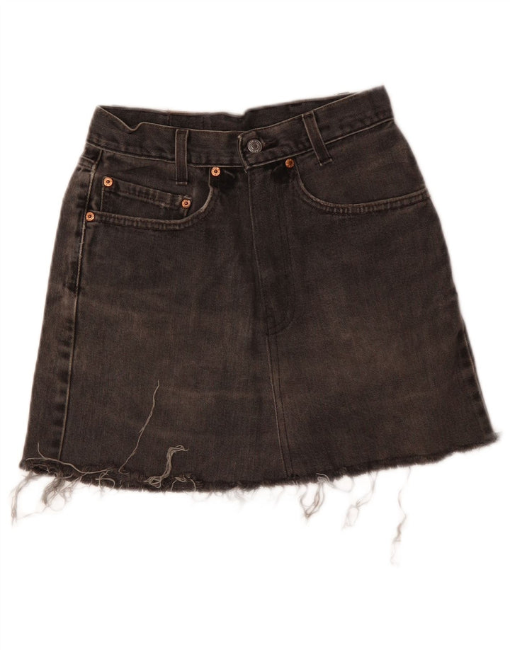 Gonna di jeans Levi's 503 da donna W24 XS Grigia