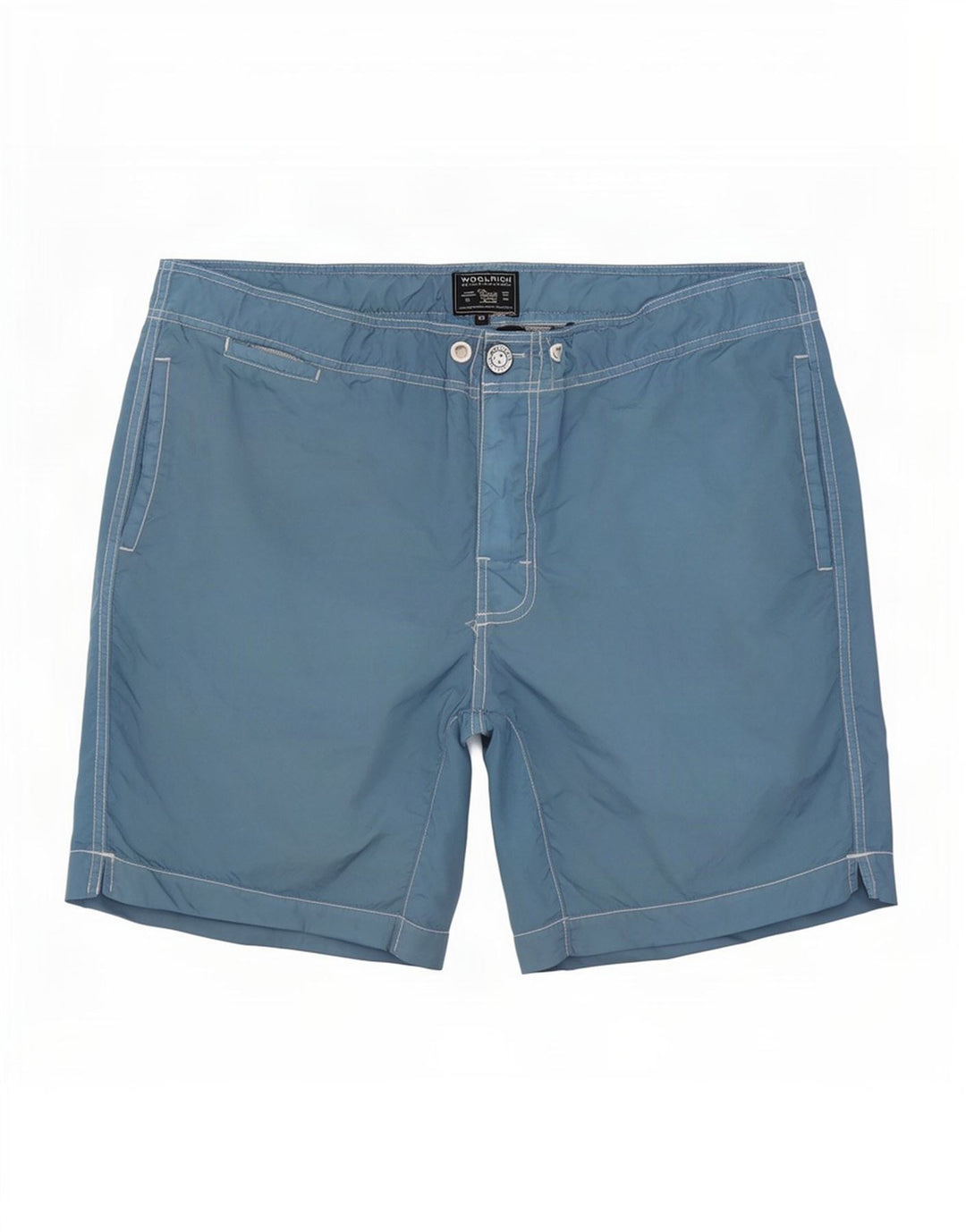Pantaloncini da bagno da uomo Woolrich grandi in nylon blu
