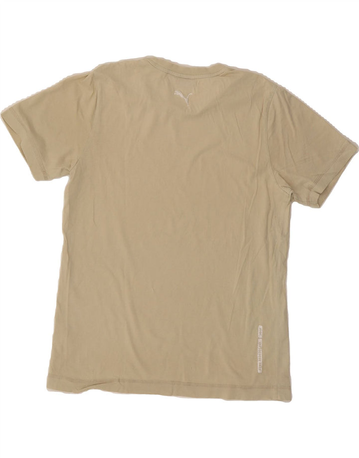 PUMA Mens T-Shirt Top Medium Beige Vintage Puma and Second-Hand Puma from Messina Hembry 