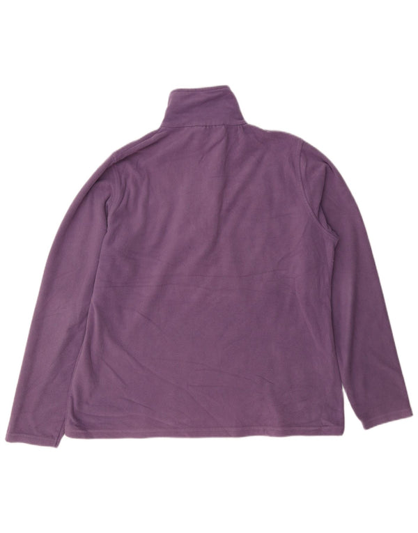 Maglione in pile da donna con collo e zip Mountain Warehouse UK 14 Large Viola