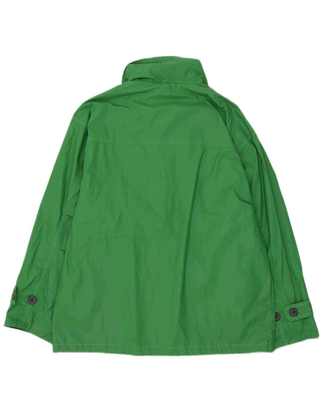 Giacca utilitaria vintage da uomo con cappuccio UK 42 XL poliestere verde