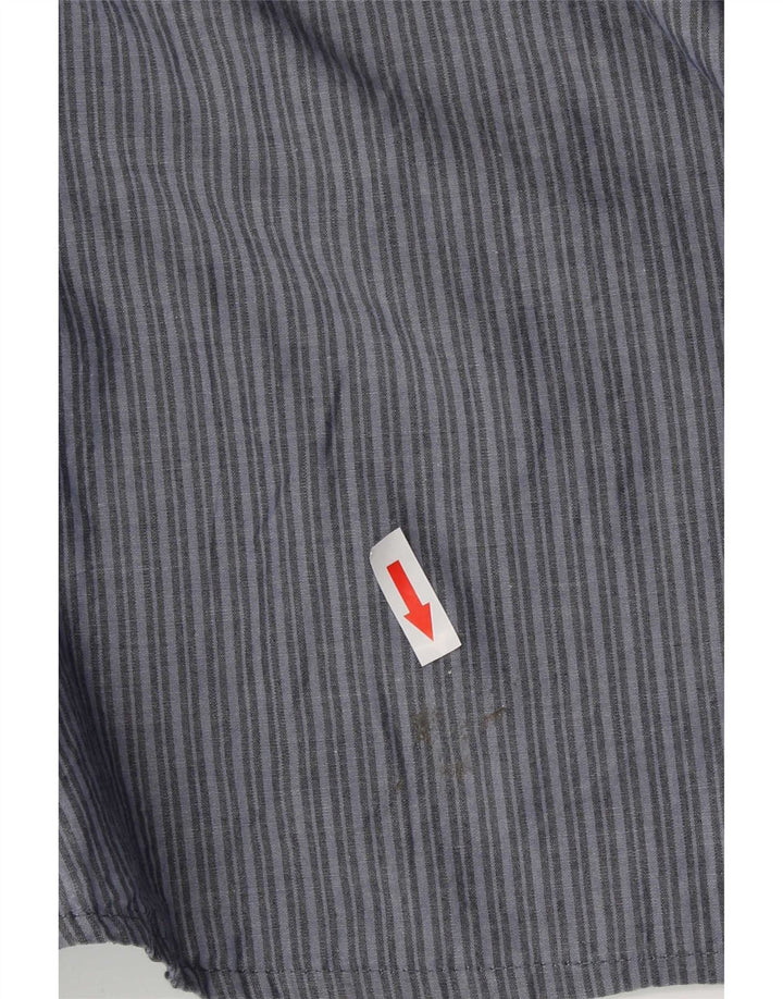 Camicia da uomo Wrangler XL in cotone a righe blu