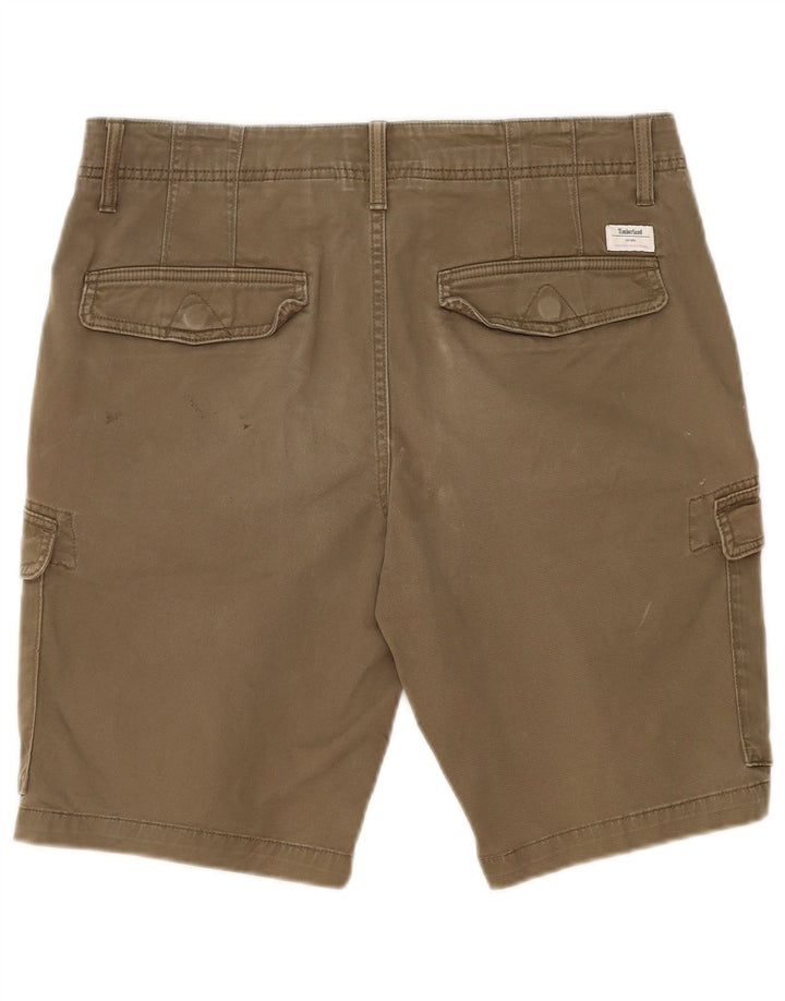 Pantaloncini cargo da uomo Timberland W32 cotone kaki medio