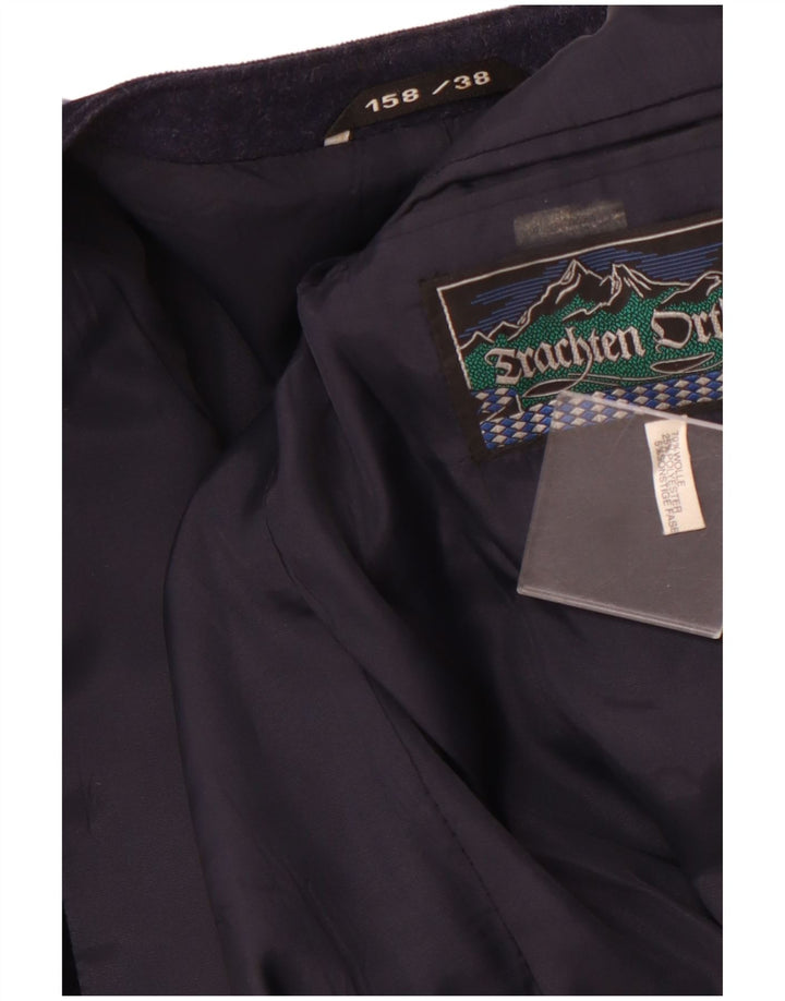 Giacca blazer da donna VINTAGE IT 38 XS Blu navy Colourblock