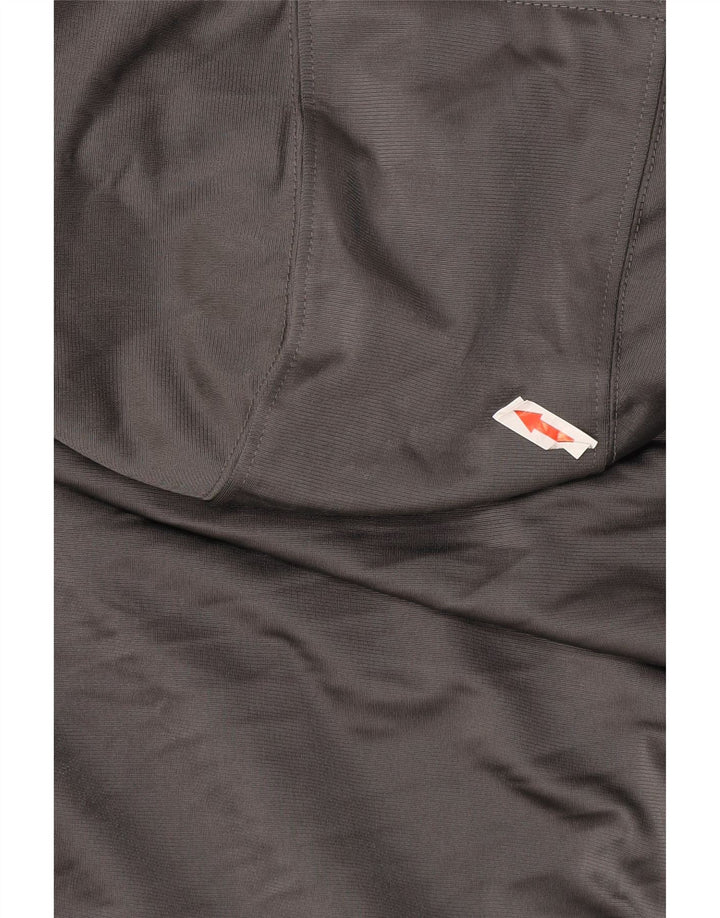 Felpa con cappuccio da uomo Adidas Small in poliestere color block grigio
