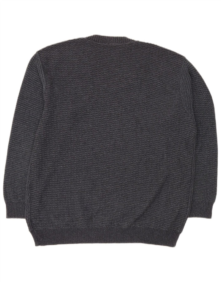 Maglione da uomo con scollo a V VINTAGE IT 50 Grigio medio geometrico