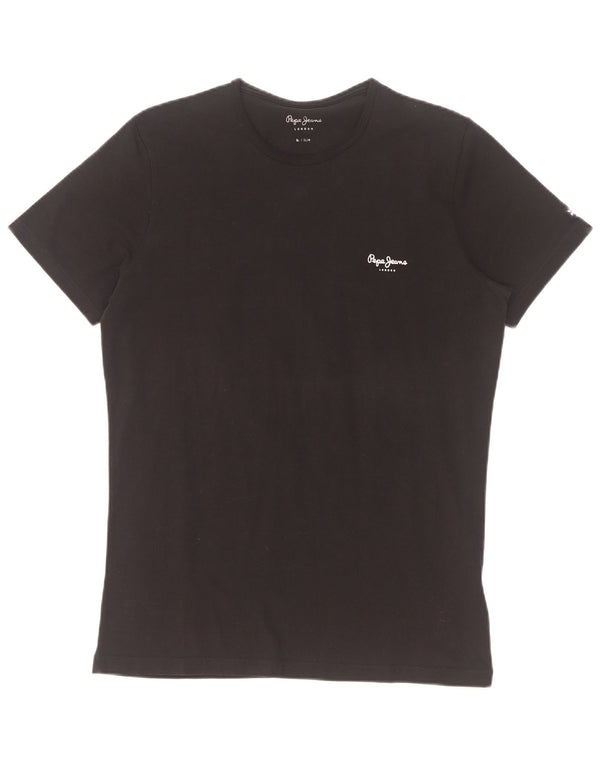 T-shirt slim da uomo PEPE Jeans XL in cotone nero