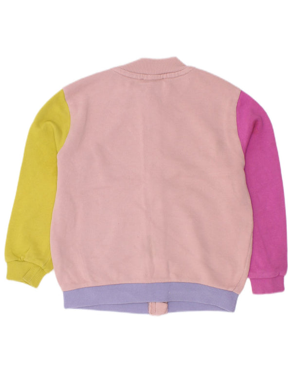 Giacca Top della tuta da bambina Benetton 2-3 anni Colorblock multicolore