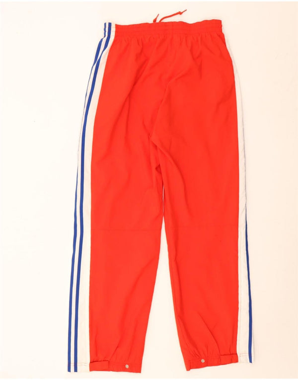 Pantaloni da tuta da uomo Adidas UK 36/38 Small Rosso Colourblock Poliestere