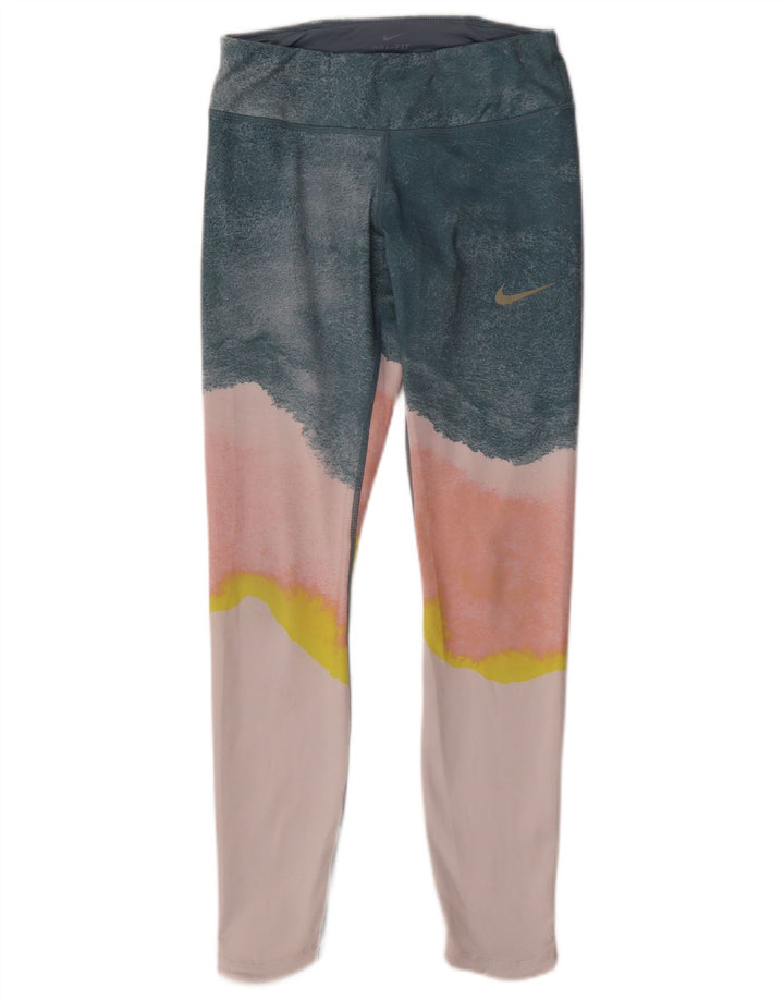 Leggings Nike Dri Fit da donna UK 6 XS Poliestere Colourblock multicolore