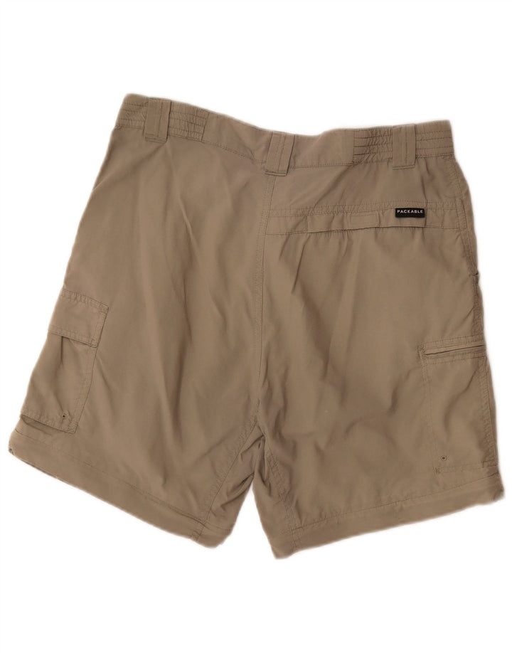 Pantaloncini cargo Columbia da donna medi W30 poliestere kaki