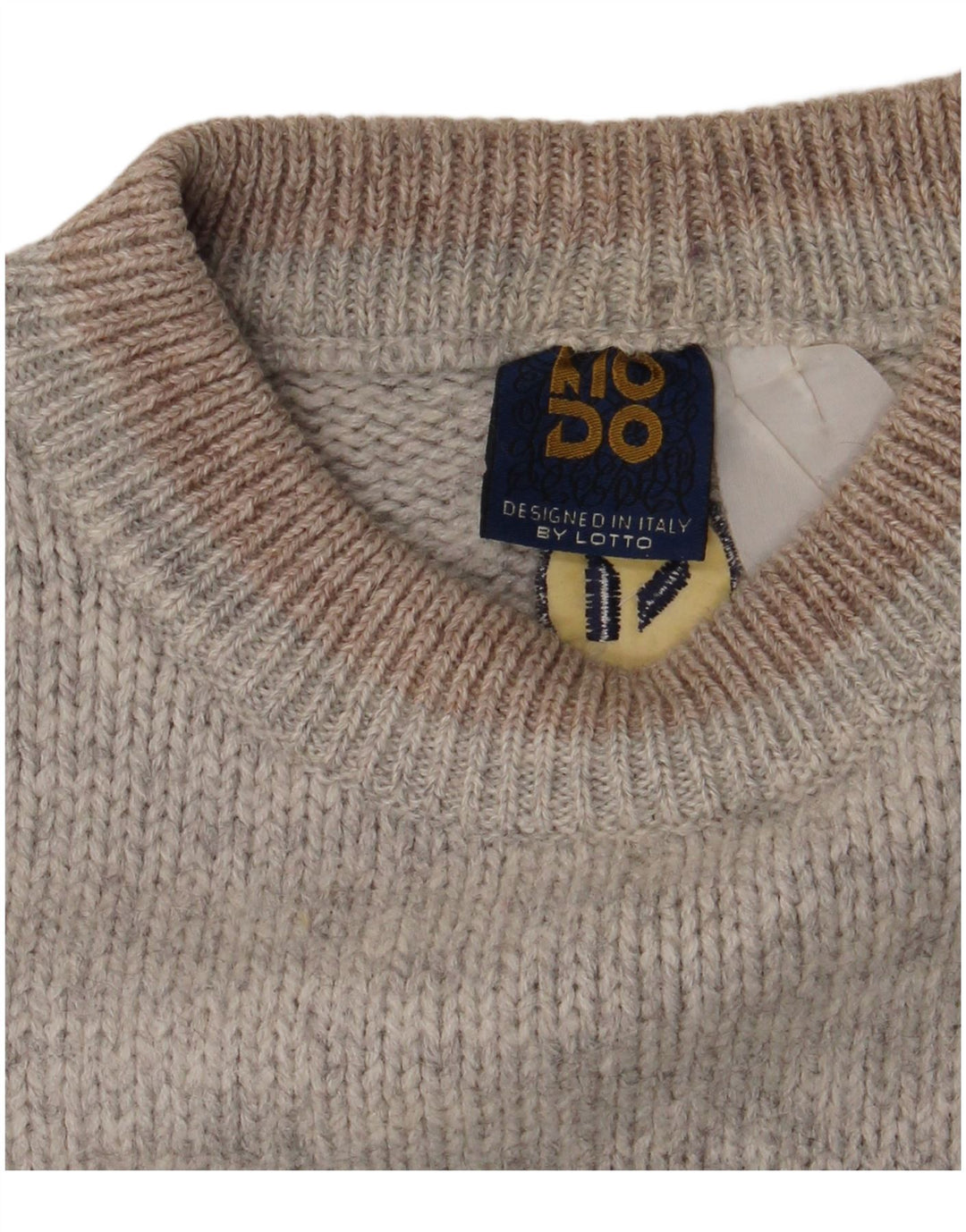 Maglione maglione girocollo da uomo Lotto grande grigio a rombi/diamante