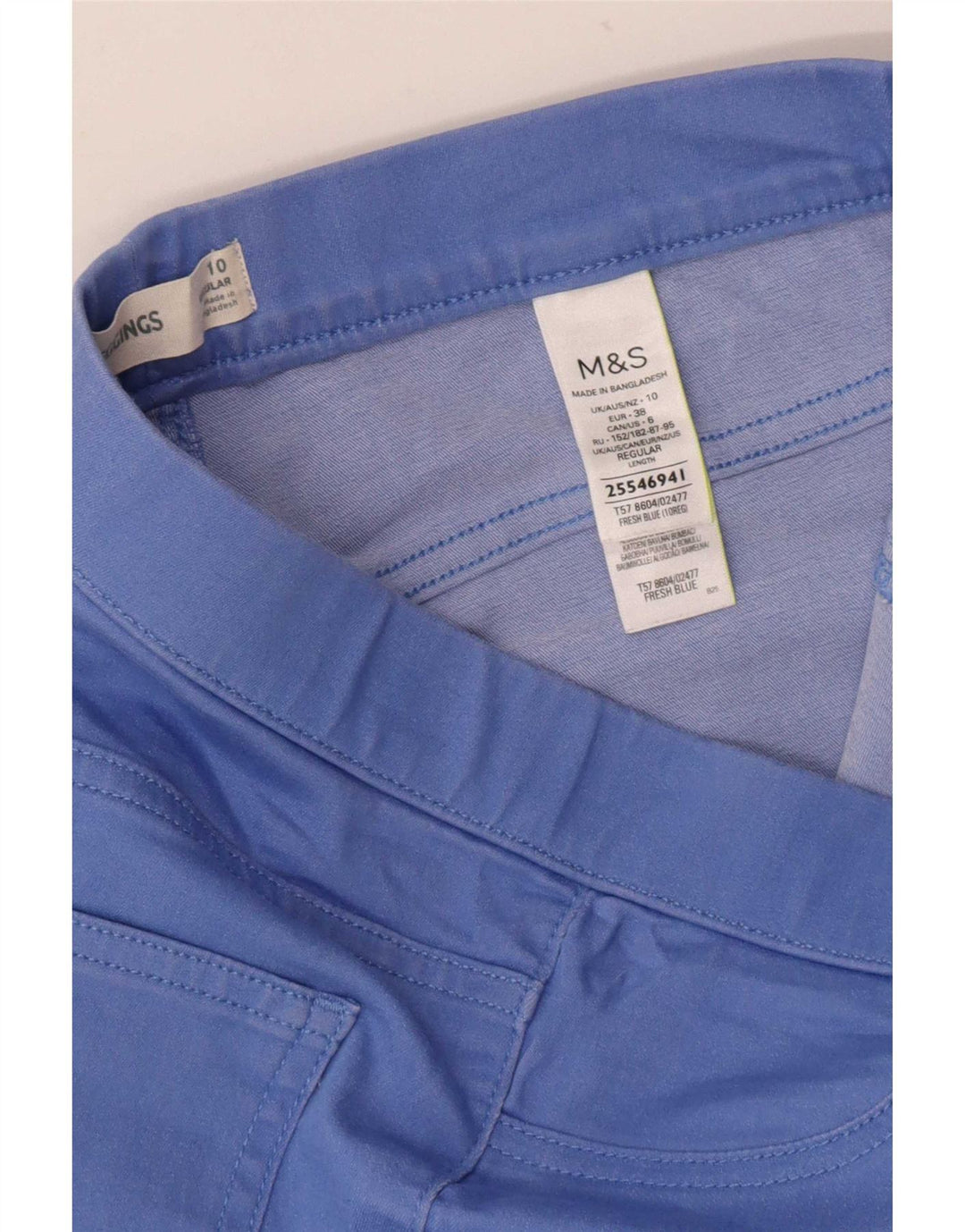 Jeans Jeggings da donna Marks & Spencer UK 10 piccolo cotone blu