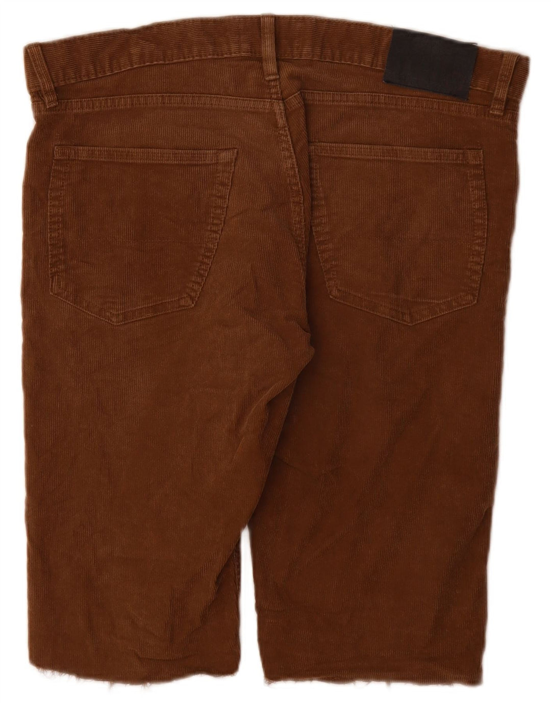 Pantaloncini di velluto a coste slim da uomo Marks & Spencer W36 grandi marroni