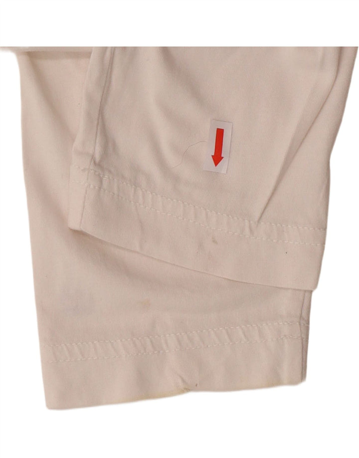 TOMMY HILFIGER Top grafico da uomo a maniche lunghe a righe bianco sporco medio