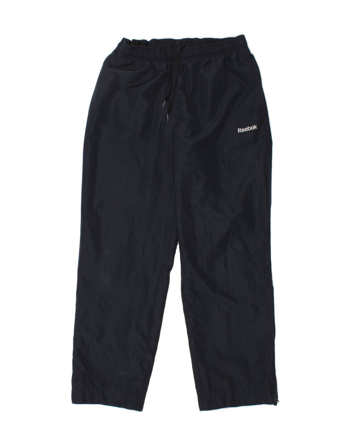 REEBOK Mens Tracksuit Trousers Large Navy Blue Polyester Vintage Reebok and Second-Hand Reebok from Messina Hembry 