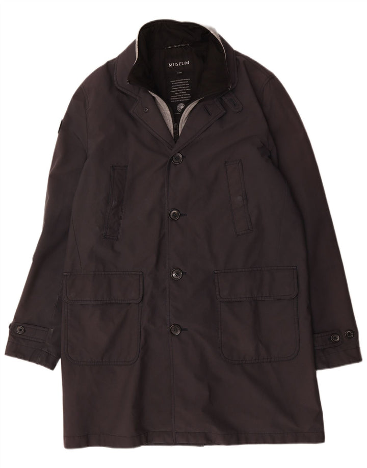 Trench da uomo Museum UK 42 XL Poliestere grigio