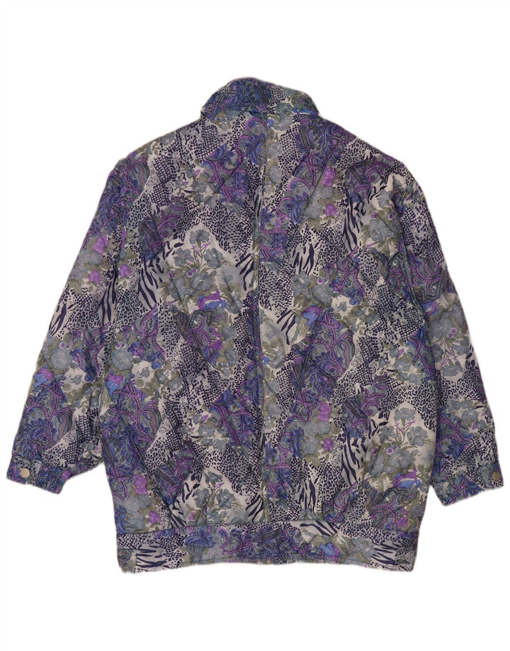 Giubbotto bomber da donna con motivo astratto VINTAGE UK 14 medio multicolore