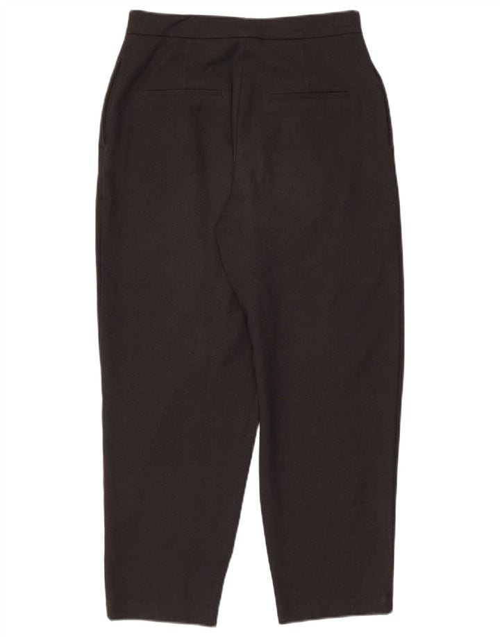 Pantaloni da abito affusolati da donna ZARA XS W24 L27 poliestere nero