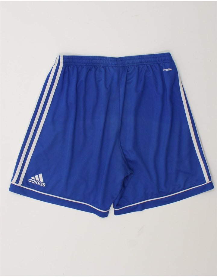 Pantaloncini sportivi Adidas Climalite da uomo grandi in poliestere blu