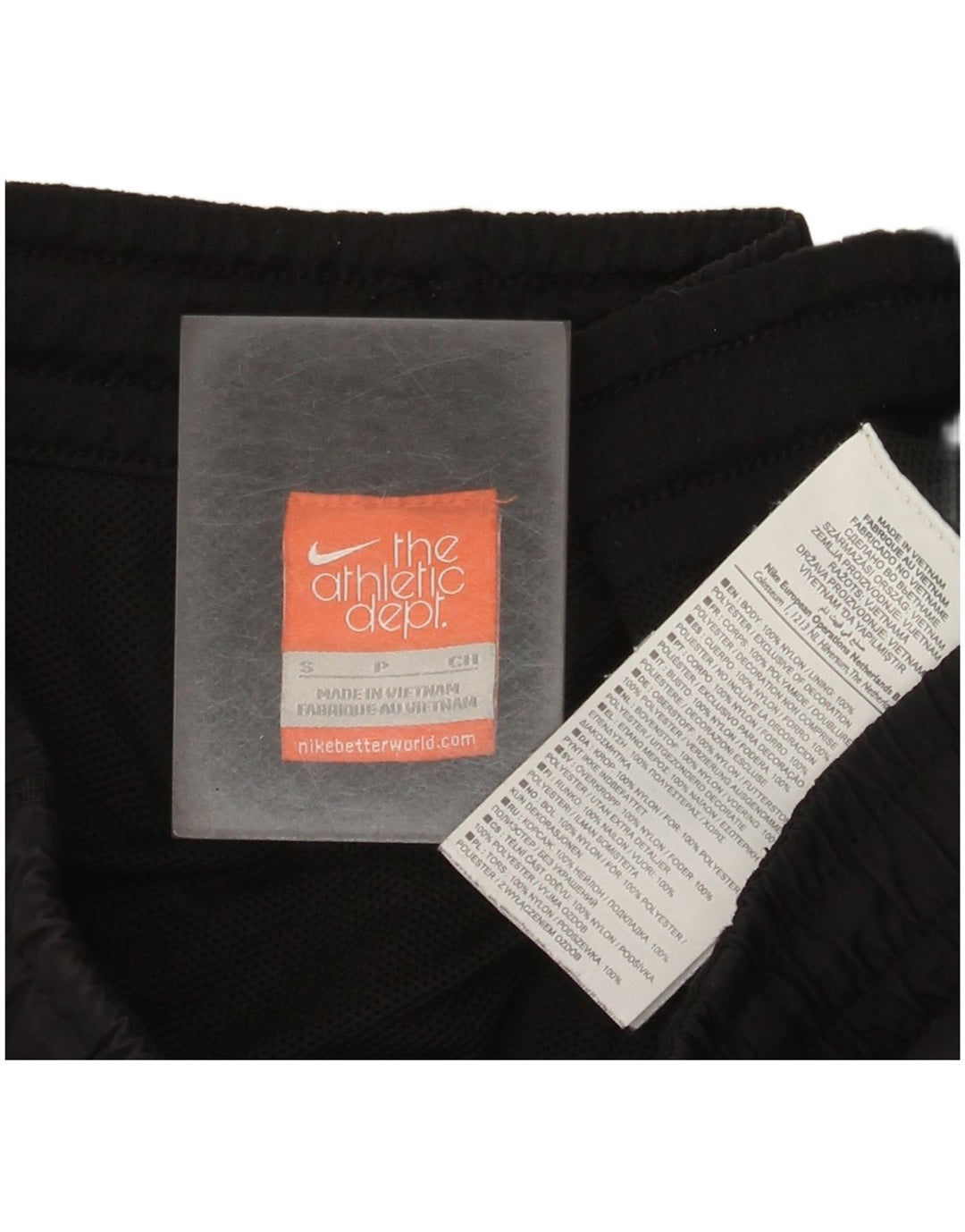 Pantaloncini sportivi Nike da uomo piccoli in nylon nero