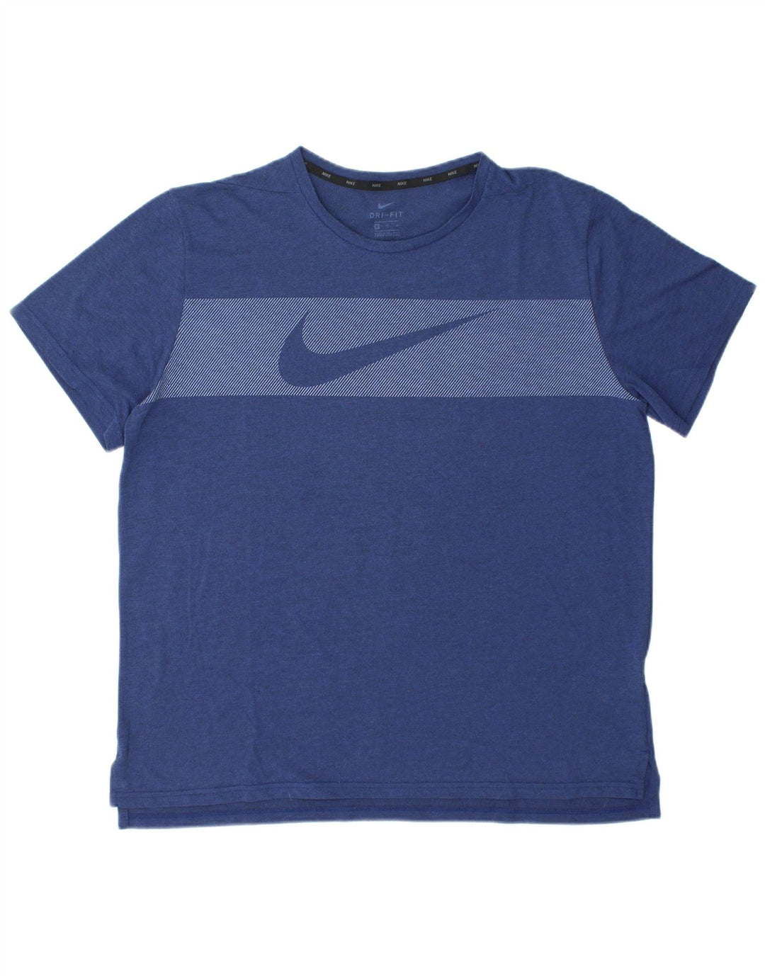 T-shirt grafica da uomo Nike Dri Fit Top XL poliestere blu navy