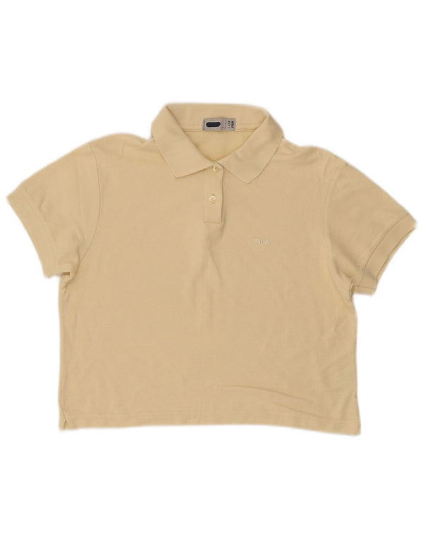 Polo corta da donna FILA IT 50 XL Gialla