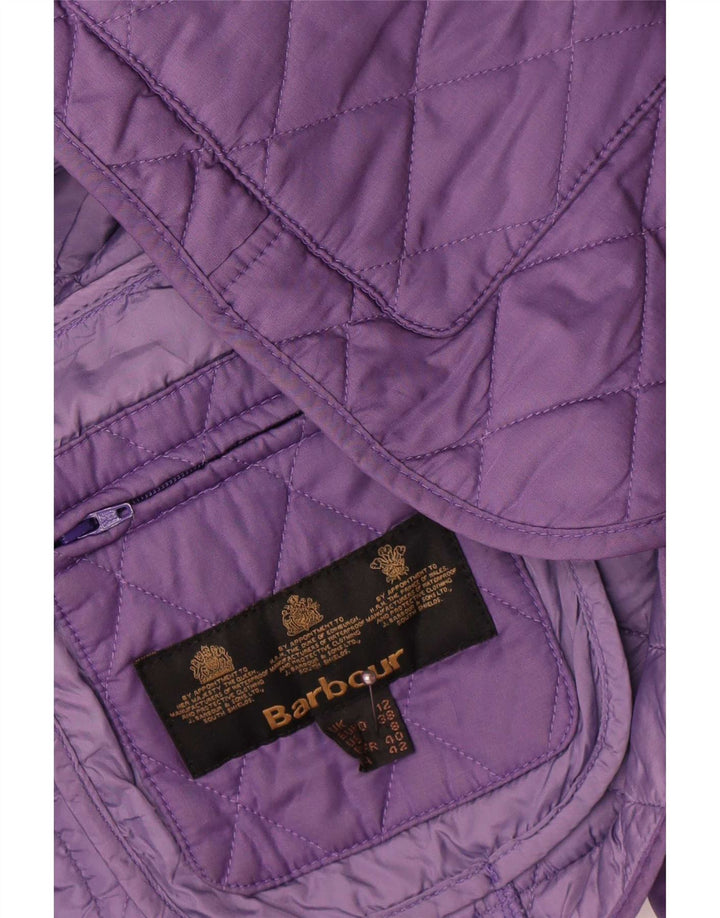 Giacca trapuntata da donna Barbour UK 12 Poliestere viola medio