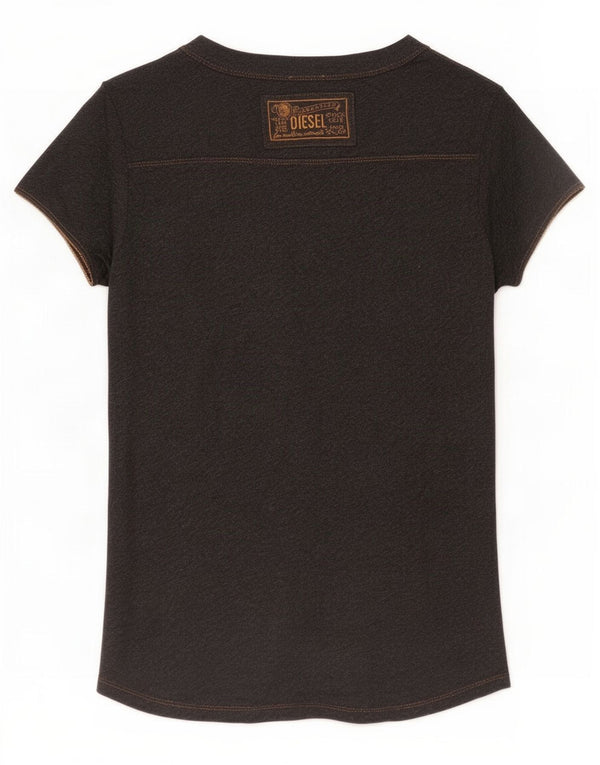 T-shirt da donna Diesel Top UK 6 XS grigia chiazzata