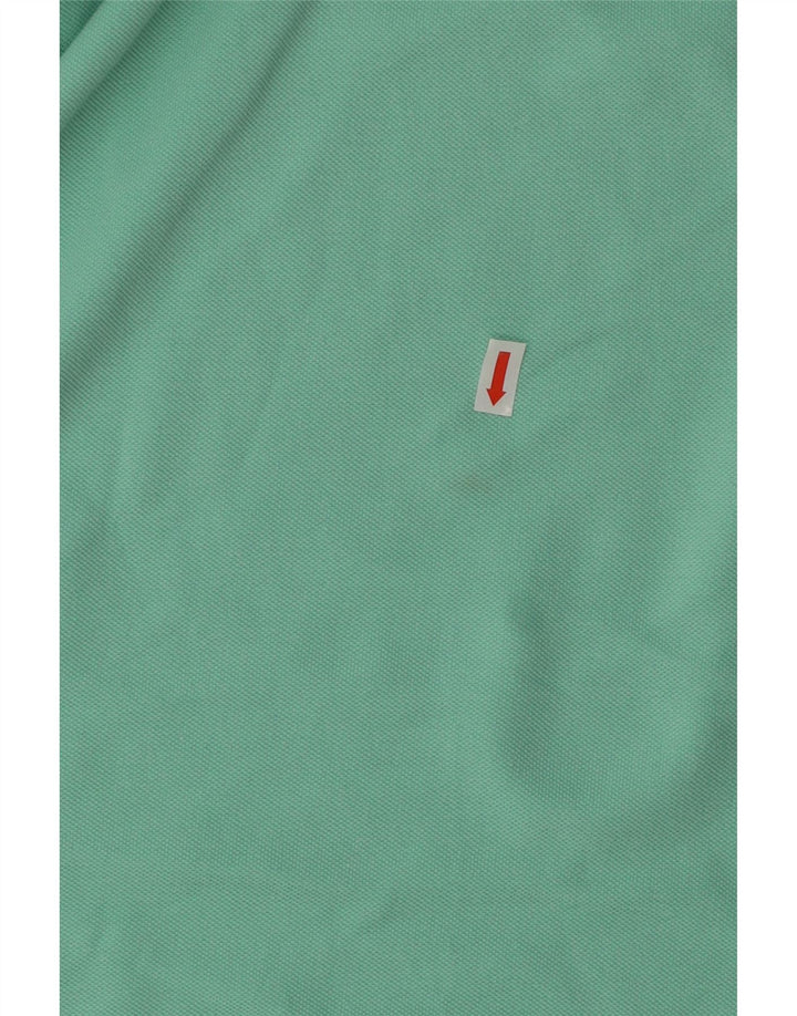 Crew Clothing Polo da uomo piccola in cotone turchese