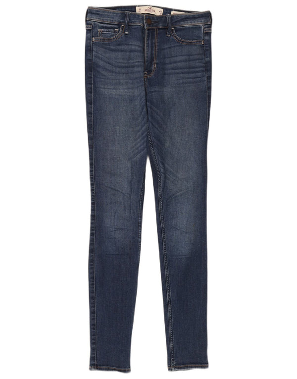 Jeans skinny Hollister da donna a vita alta W25 L30 cotone blu