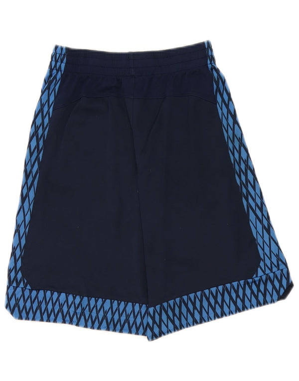 Pantaloncini sportivi Adidas da ragazzo 10-11 anni Medio Poliestere geometrico blu navy