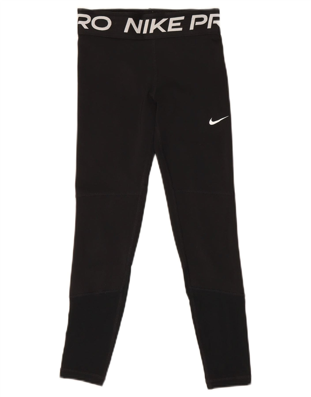 Leggings grafici Nike Dri Fit per ragazze 9-10 anni piccoli in poliestere nero
