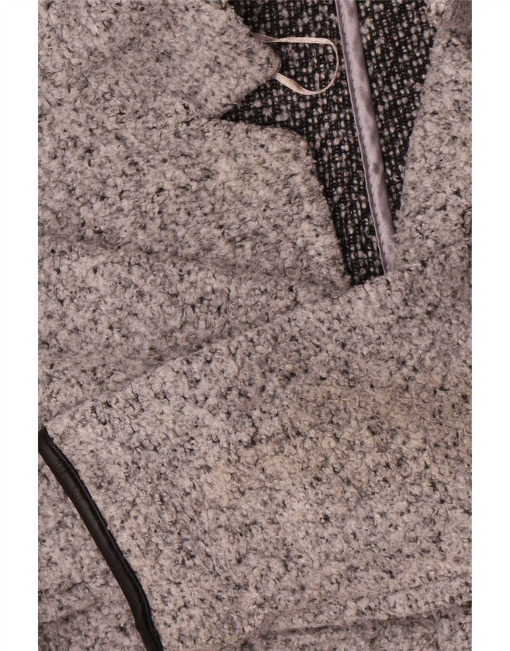 Soprabito da donna Marks & Spencer UK 8 piccolo poliestere screziato grigio