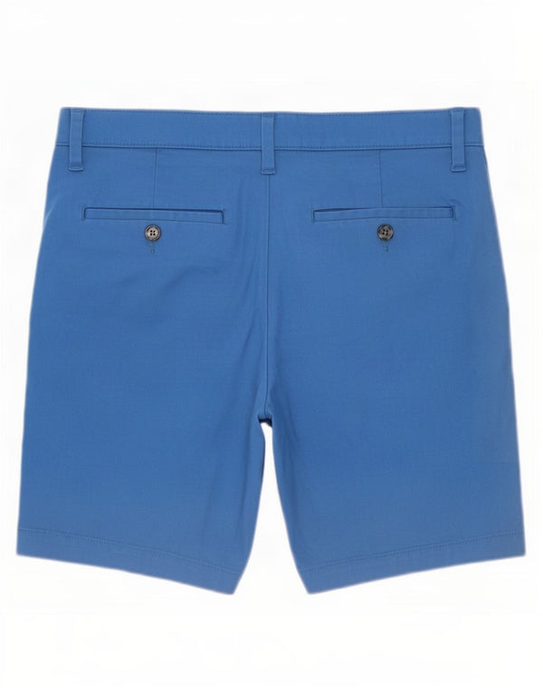 Pantaloncini chino da uomo Marks & Spencer W32 cotone blu medio