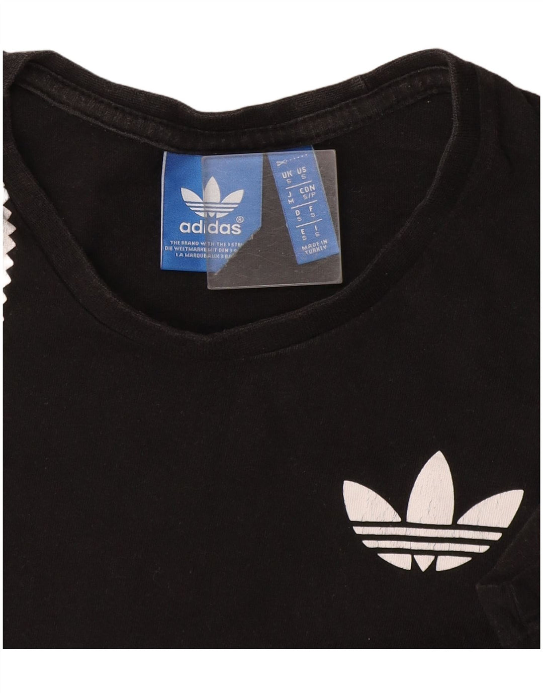 T-shirt da donna Adidas Top UK 10 piccola a righe nere