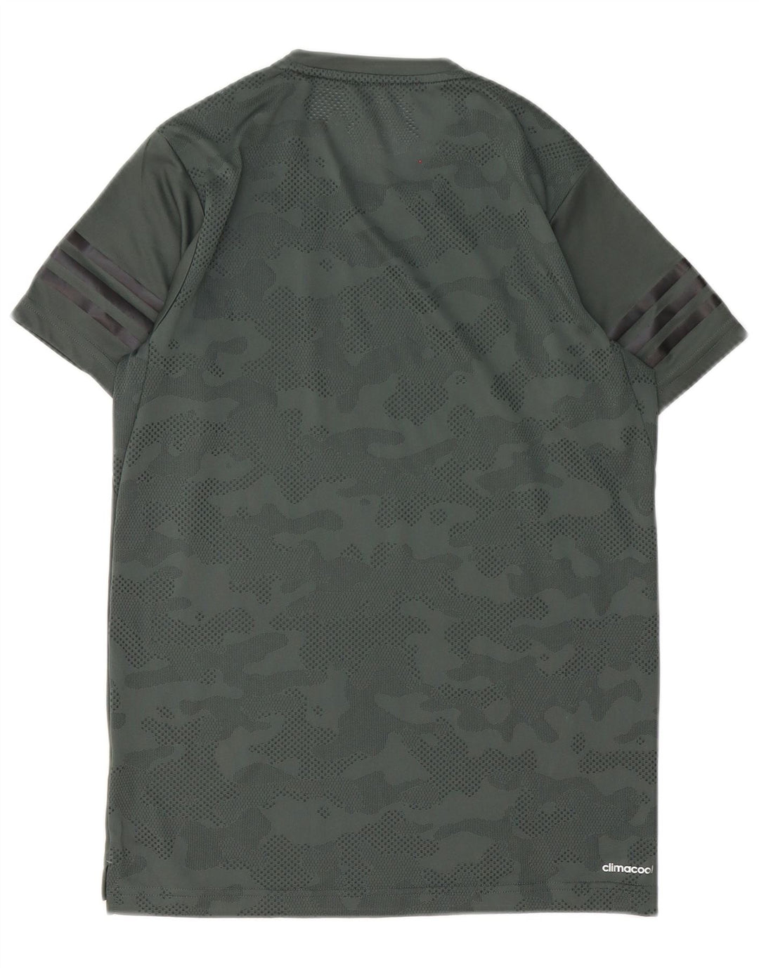 T-shirt Adidas Climacool da uomo Top XS verde mimetico in poliestere
