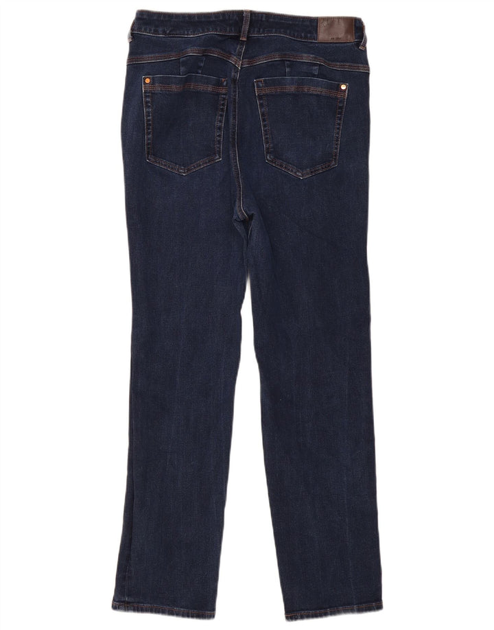 Jeans dritti Marks & Spencer da donna Sienna UK 14 medio W30 L27 blu navy