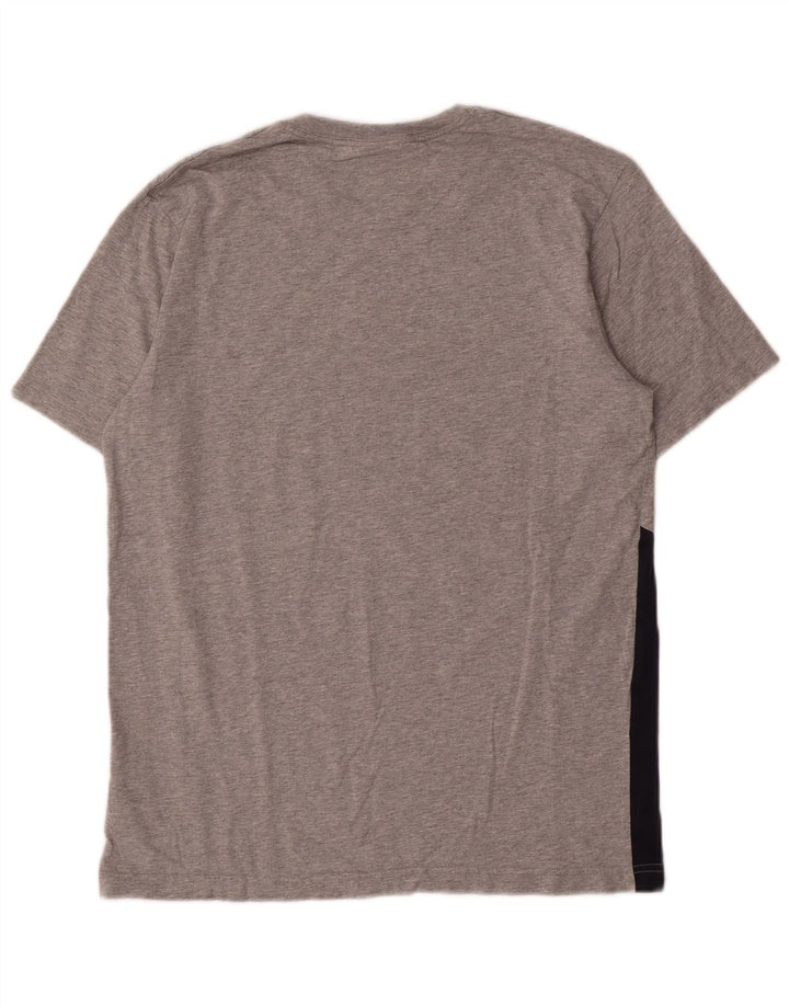 T-shirt grafica da uomo Nike Top in cotone color block grigio medio