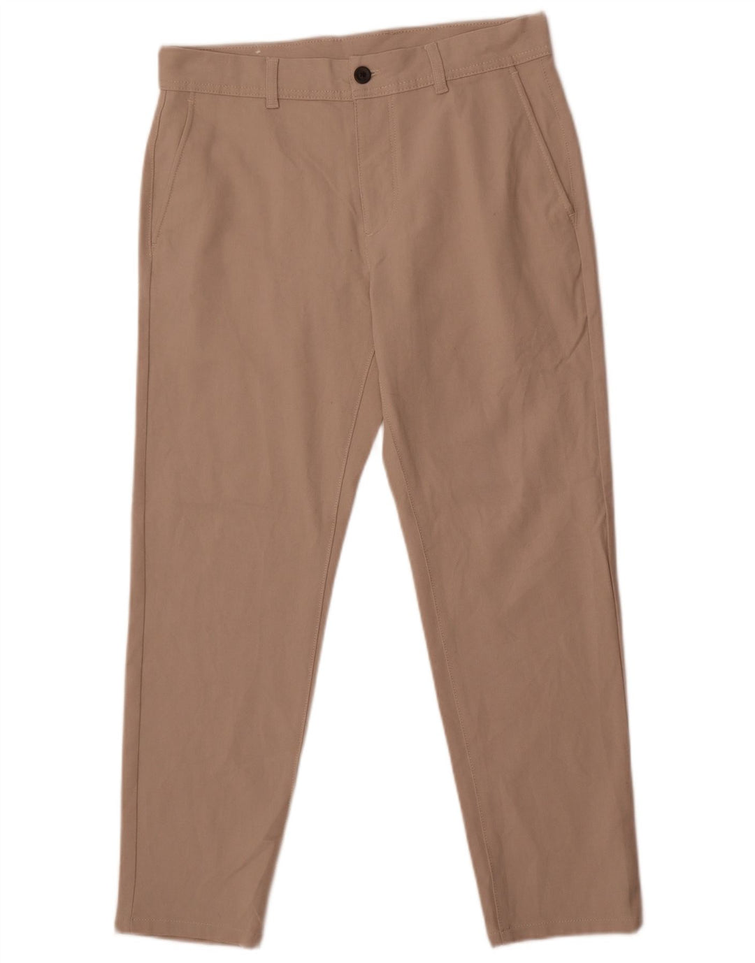 Pantaloni chino slim da uomo Zara EU 40 medio W31 L28 poliestere beige