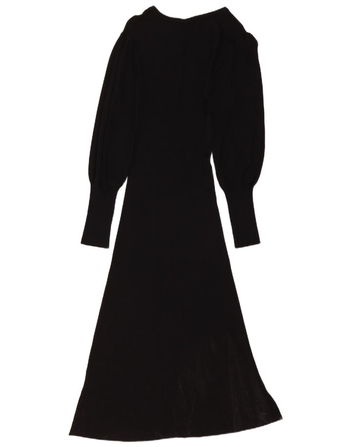 Abito in Maglia ZARA da Donna UK 6 Small Nero in Viscosa