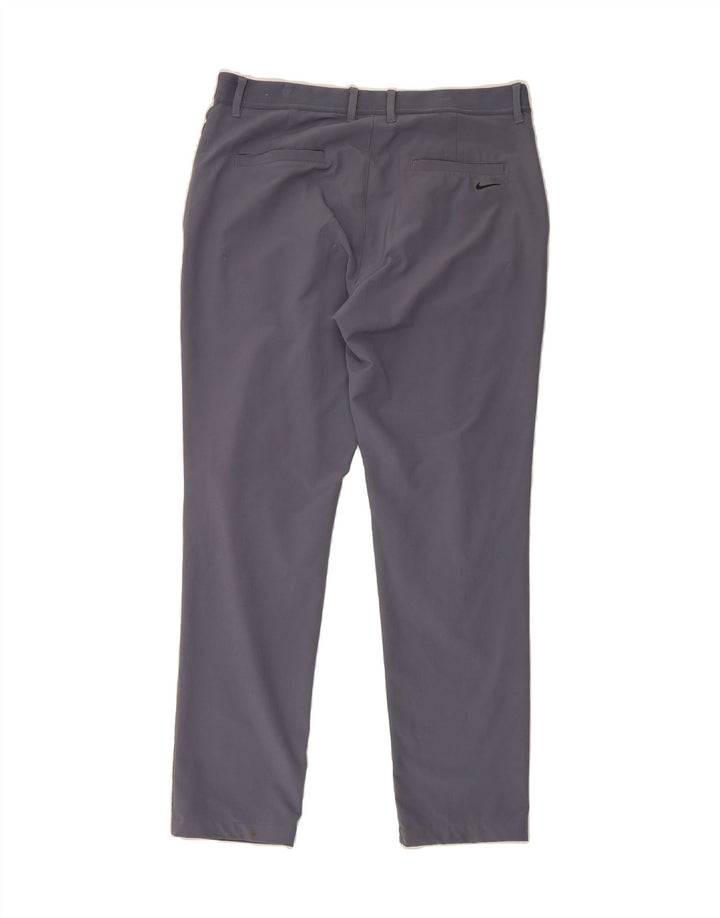 NIKE Mens Slim Fit Chino Trousers W36 L34 Blue Polyester Vintage Nike and Second-Hand Nike from Messina Hembry 