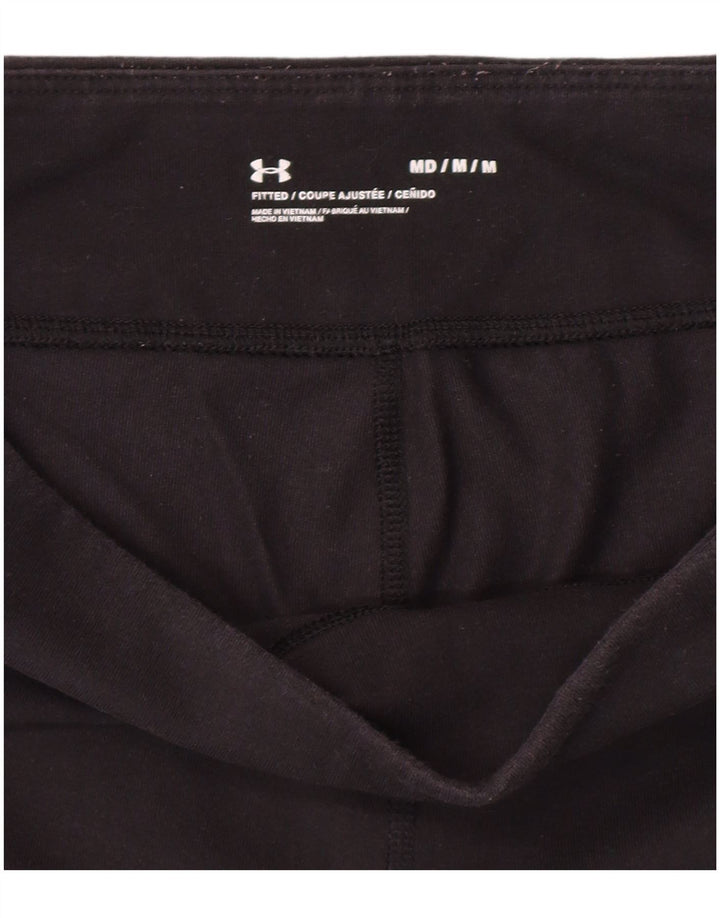 UNDER ARMOUR Womens Fitted Graphic Leggings UK 12 Medium Navy Blue