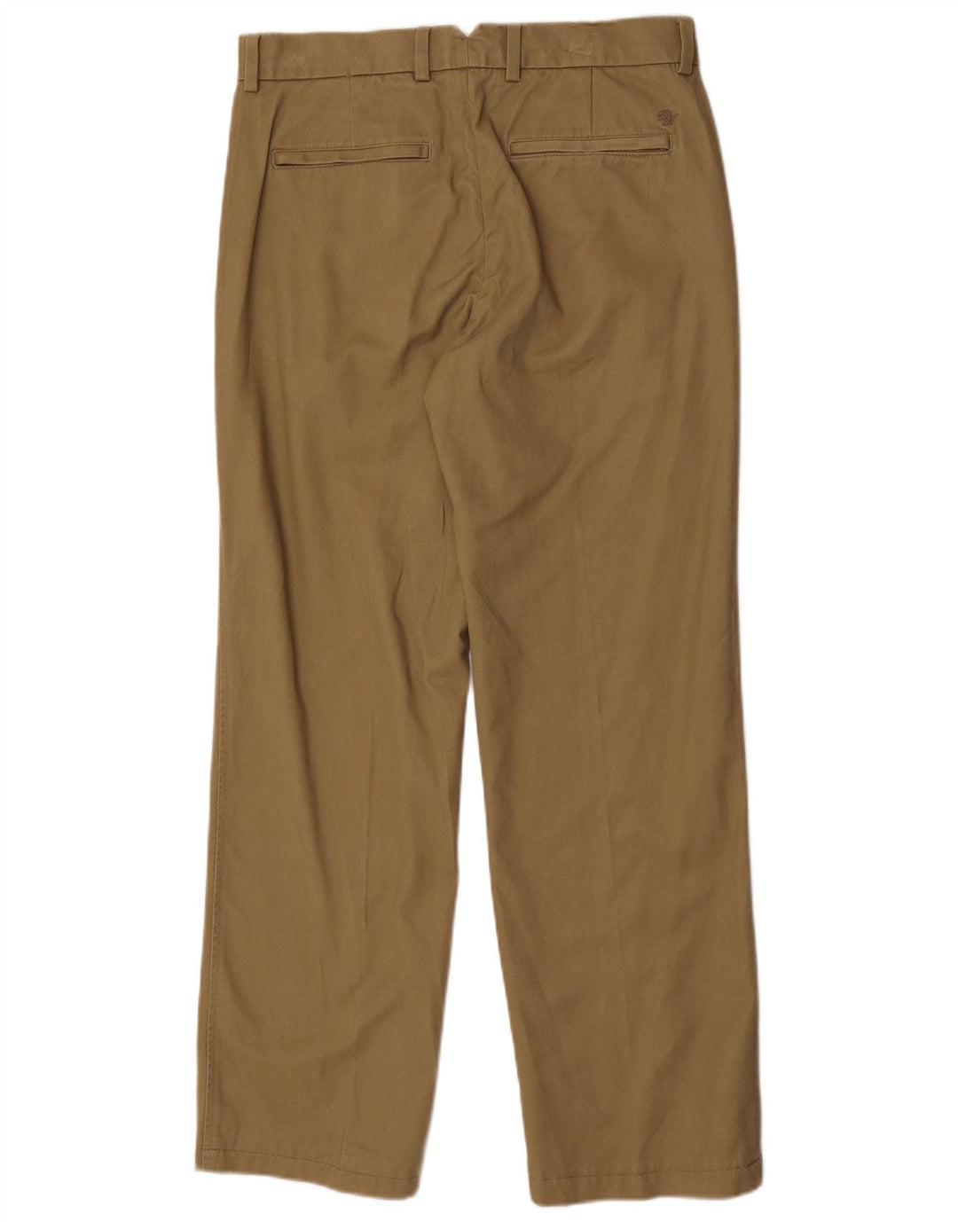 Pantaloni da abito dritti Marks & Spencer da uomo blu Harbour W32 L31 Beige
