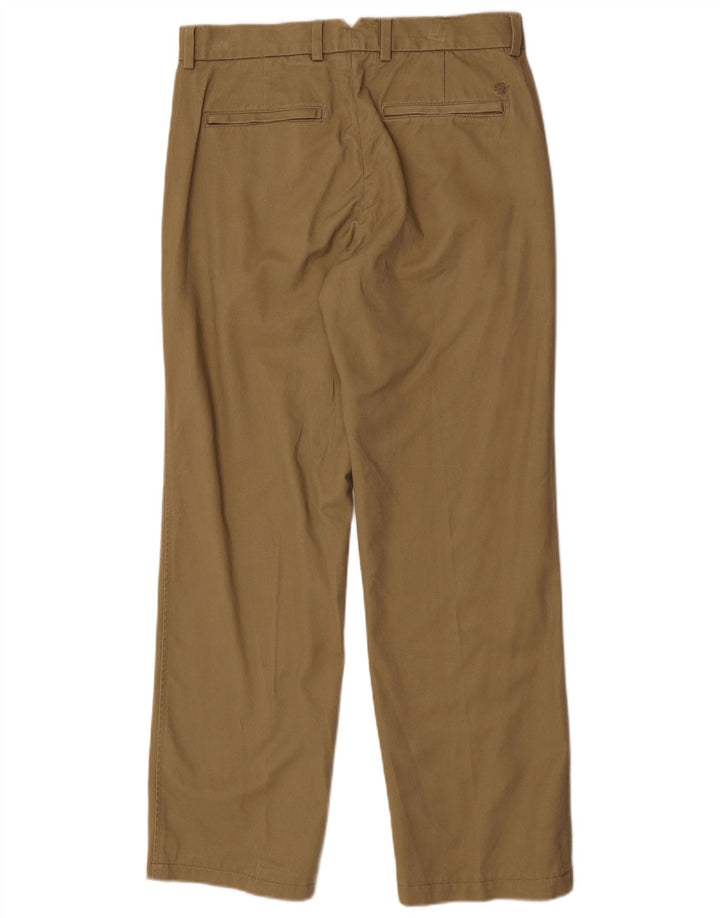Pantaloni da abito dritti Marks & Spencer da uomo blu Harbour W32 L31 Beige