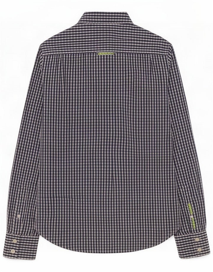 Camicia da uomo Superdry Small Blue Check Cotton