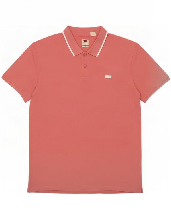 Polo Levi's da uomo slim fit XL in cotone rosa